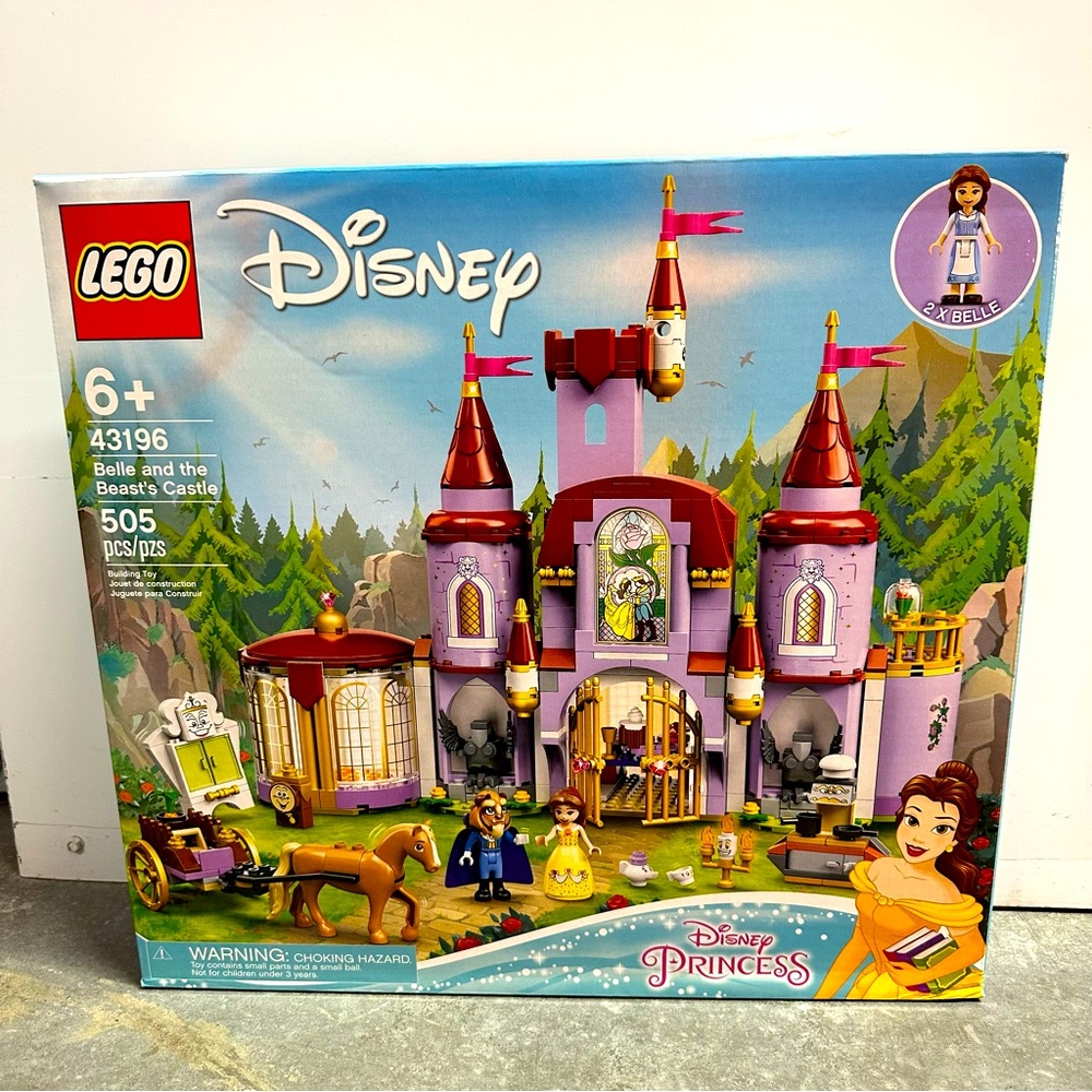 LEGO Disney 43196 Belle and the Beast's Castle 505 Pcs New Sealed